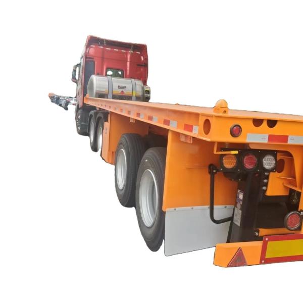 Best Price 40T-100T Flatbed Low Bed Semi Trailer 3-Axle Skeletal Semi-Trailer