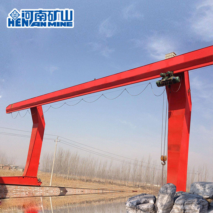 Electric Single Beam Gantry Crane L Type 5t 12m / Min CE ISO Certificate