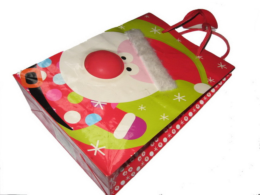 Flexo Jewelry Paper Ribbon Handle Bags 300gsm SGS Packaging Kraft Shopping Tote