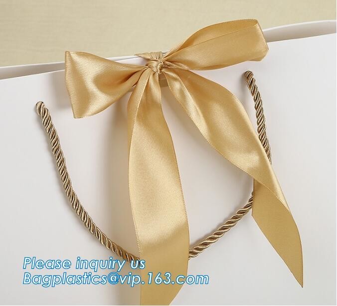 Flower carrier bag with different color customized pot plants kraft paper bag with handle,stamping logo fancy paper flow