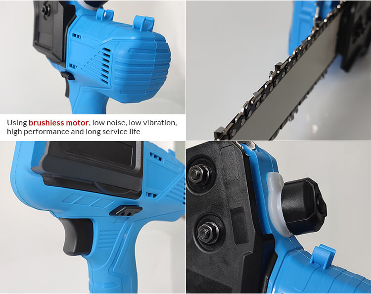 7'' Electric Long Pole Chainsaw Mini Extension Battery Powered Cordless Pruning Chainsaw