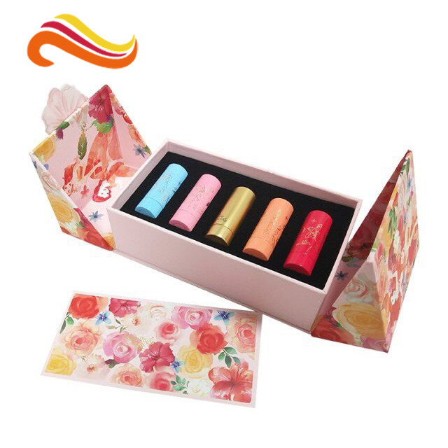 Black Custom Paper Packaging Box , Custom Printed Gift Boxes For Perfume Bottle