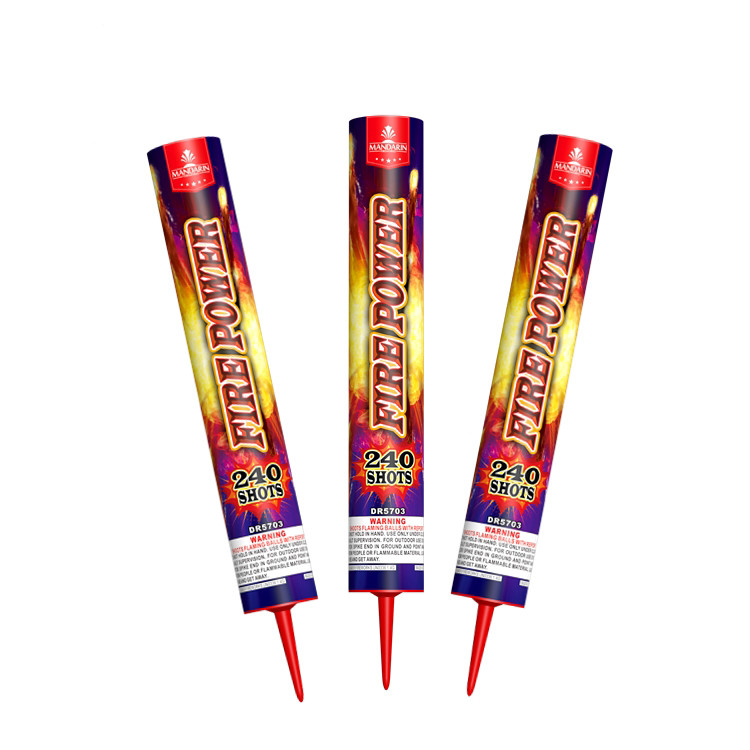 Customized 240 Shots Fire Power Mandarin Pyrotechnics For Festival