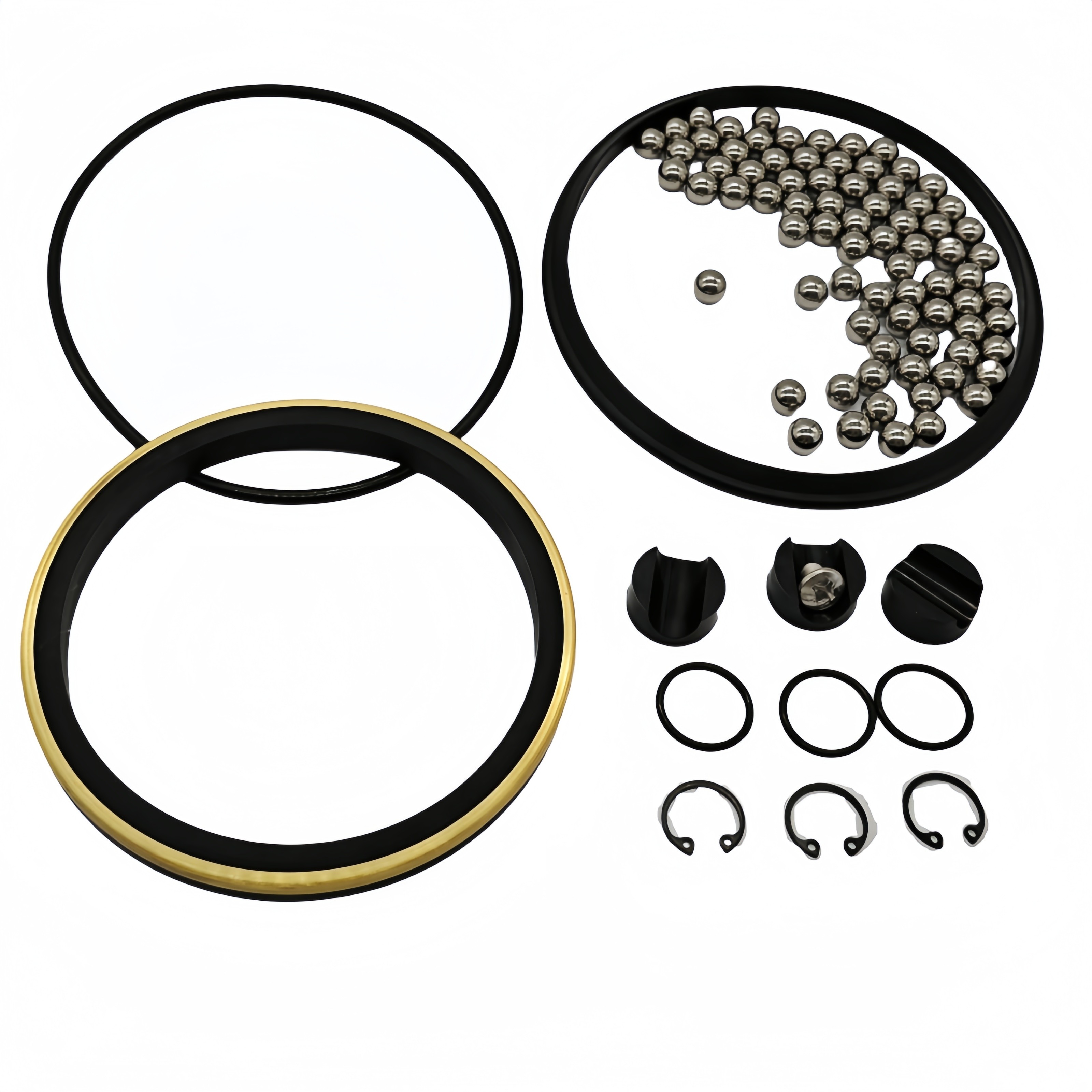 Swabbing Tumbler Aluminum Core In Rubber 2.875 Swab Cups For Oil Pipe