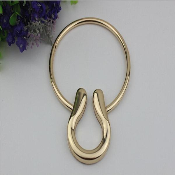 Custom metal hardware accessories zinc alloy light gold purse leather low price