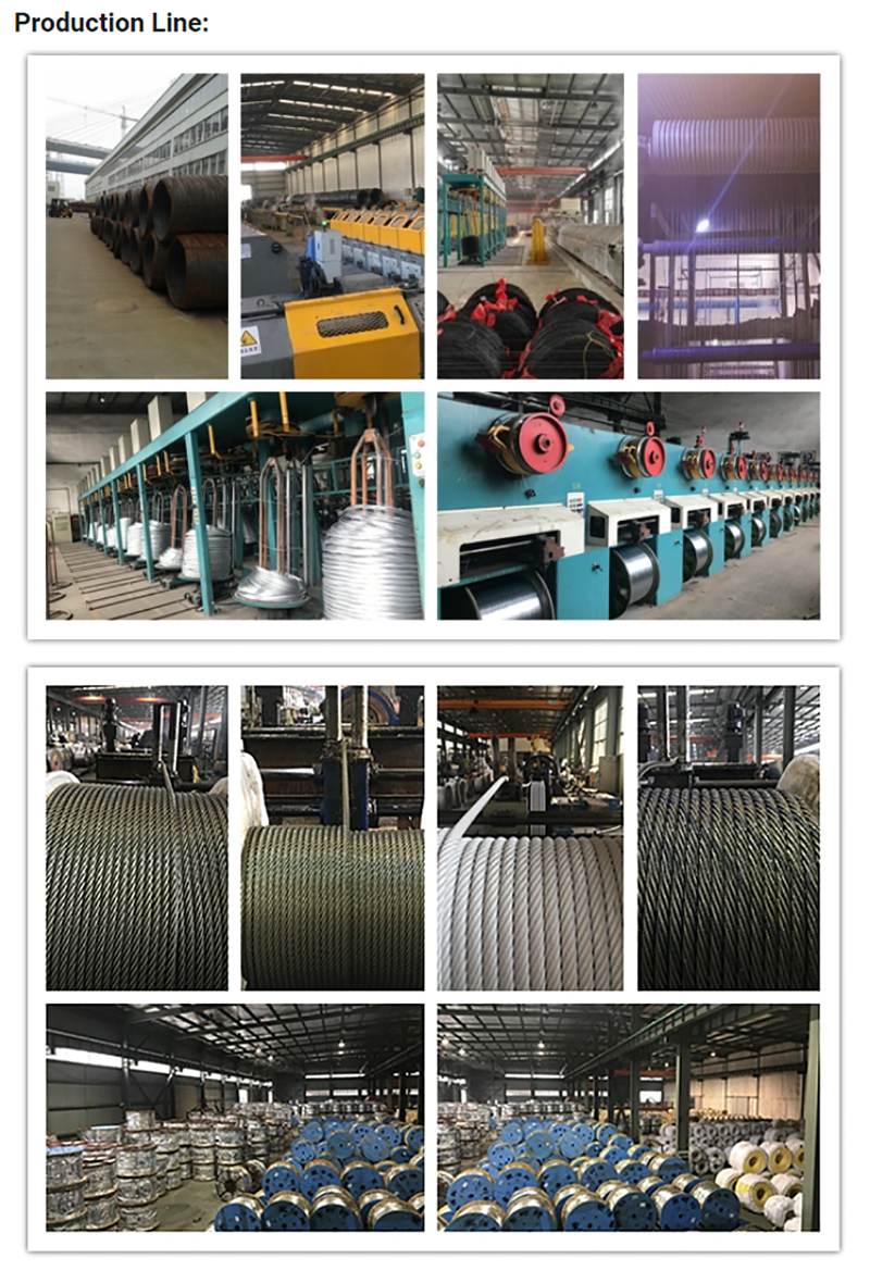 18X7 Iws High Tension Stainless Steel Wire Rope For Construction
