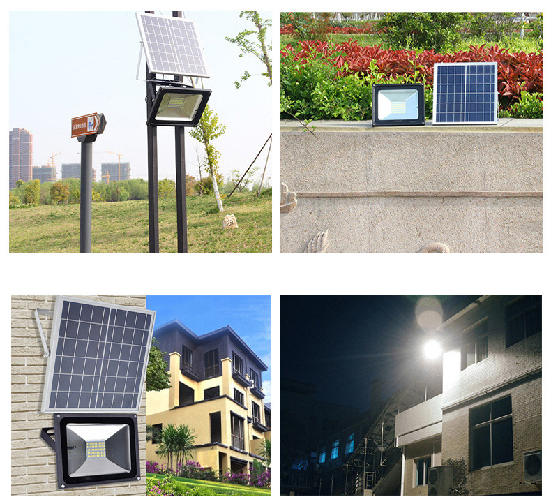 Solar Powered Day Night LED Flood Light 50w For Warehouse 120 Degree Beam Angle