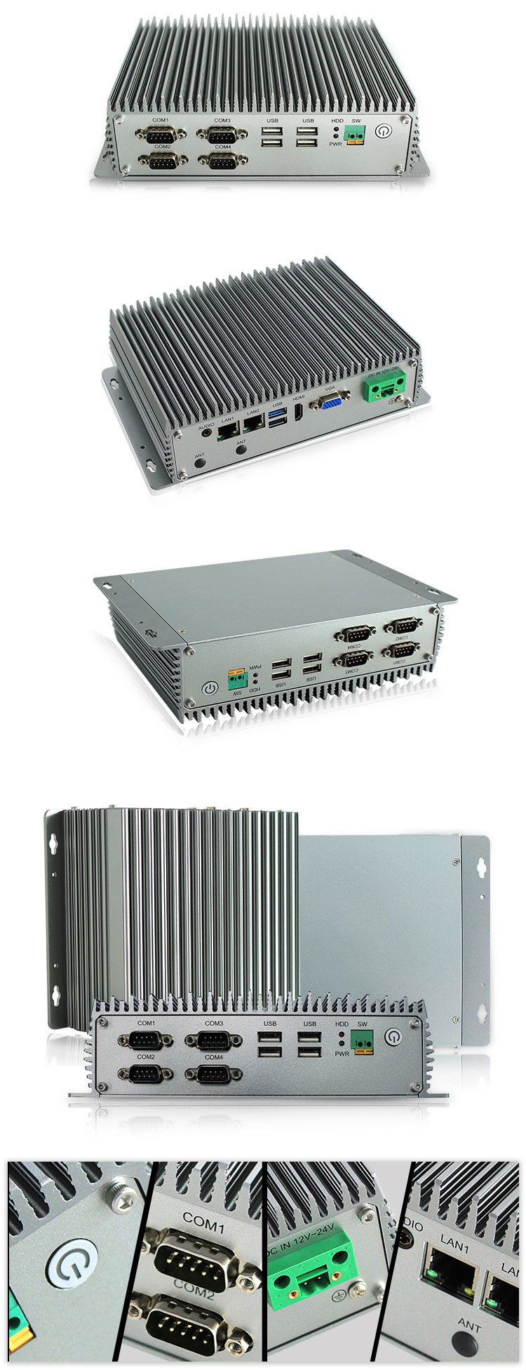 I5 6200U Fanless Rugged Mini Pc