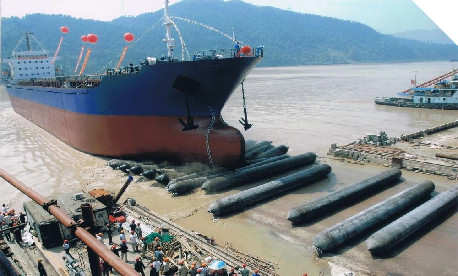 Ship Launching Landing Inflatable Rubber Airbags Customizable
