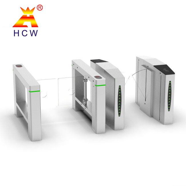 Smart RFID Card Flap Turnstile Gate Pedestrian Access Control For Gym