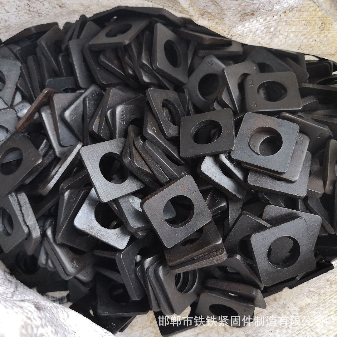 Zinc Plain Shims Round Hole Square Washers OEM Galvanized Large Metal Square Plate Washer