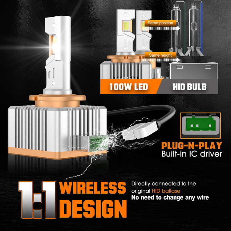 Plug And Play Universal Fit LED Headlight Bulbs lights PCB PCBA