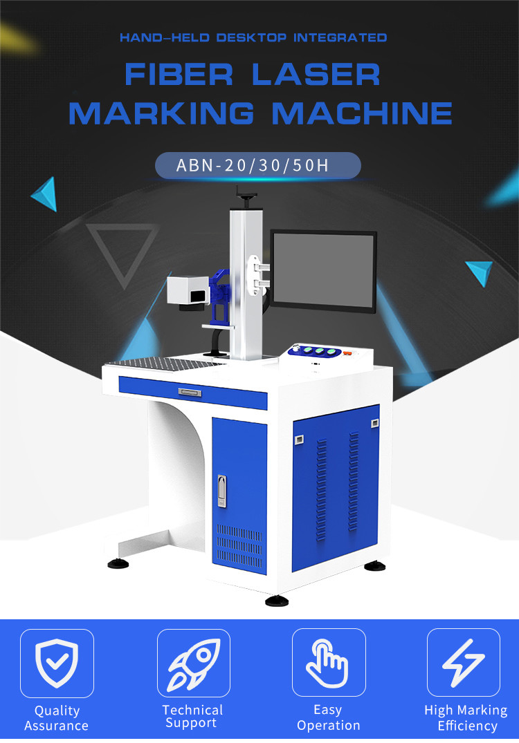 20w 30w 50w Fiber Laser Marking Machine Mini Portable Laser Engraving Machine