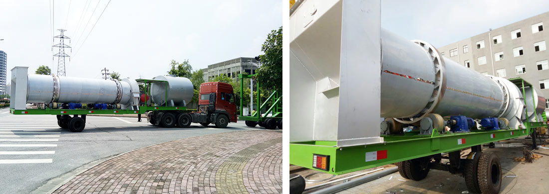 Batch Type Mobile 120TPH Drum Asphalt Mixing Plant