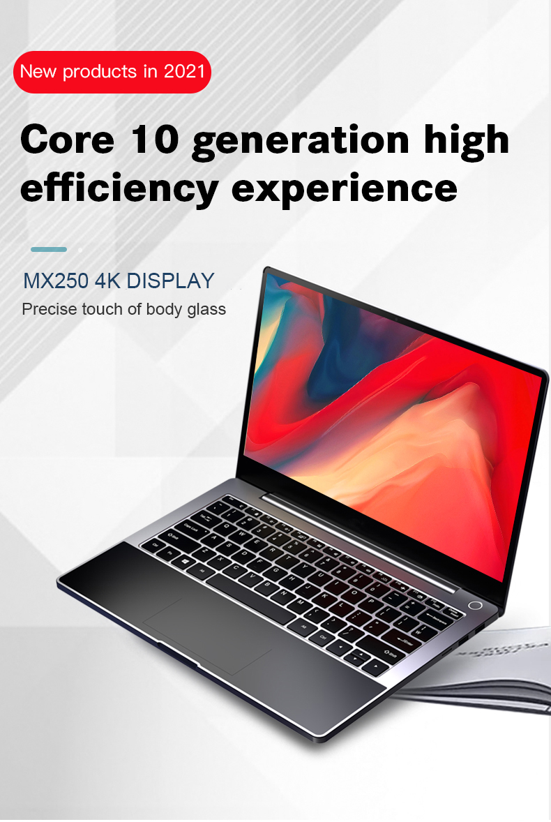 8G RAM 512GB SSD Ultra Thin Gaming Laptop 14 Inch Core I5 10210U CPU