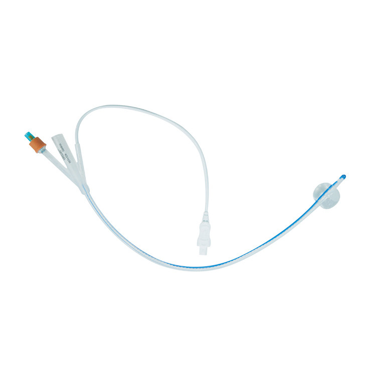 Disposable Medical All Silicone Foley Catheter 2 / 3 Way For Adult