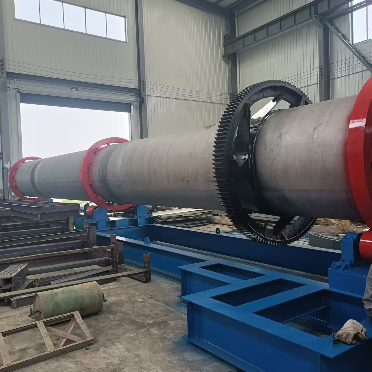 Copper Concentrate SS316 Rotary Drum Dryer With Stable Frame