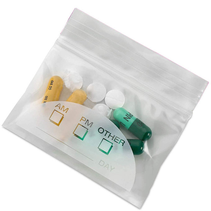 k 3 X 2.75 Inches Resealable Plastic Bags , Travel Pill Organizer Pouch