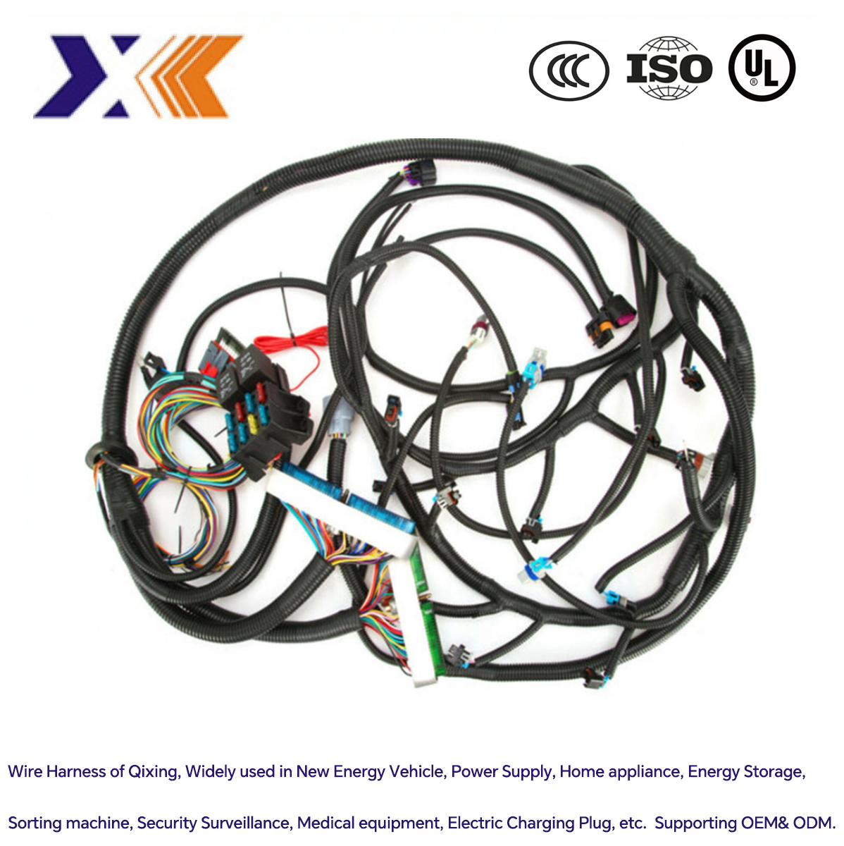 Customized Length External Wiring Harness For Construction Machinery Wire Cable Assembly