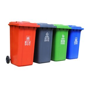 Green Plastic square Large 70l Swing Dustbin Pedal Dustbin Garbage Can