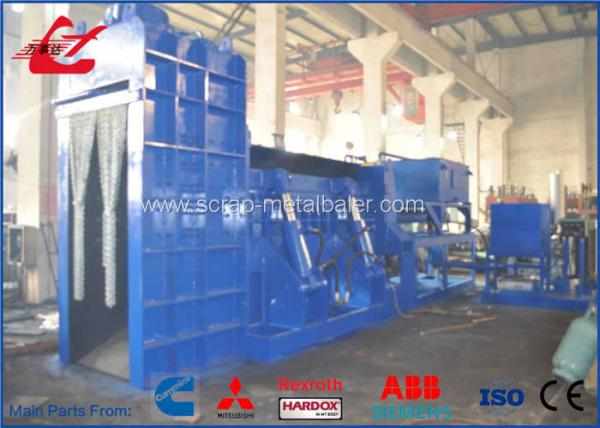Hydraulic Shear Baler Metal Scrap Baling Shear 3m Chamber 74kW Electric Motor