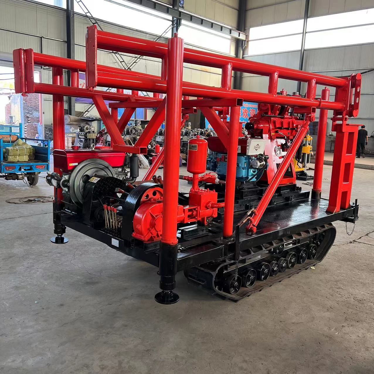 Wheeled Hydraulic Water Well Drilling Rig 200 Meter For Agricultural Irrigation Wells