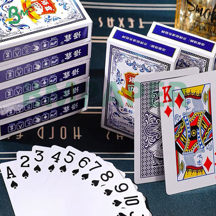 280gsm 290gsm Smooth Glossy Good Folding Black Core Playing Card Paper For Tarot Cards