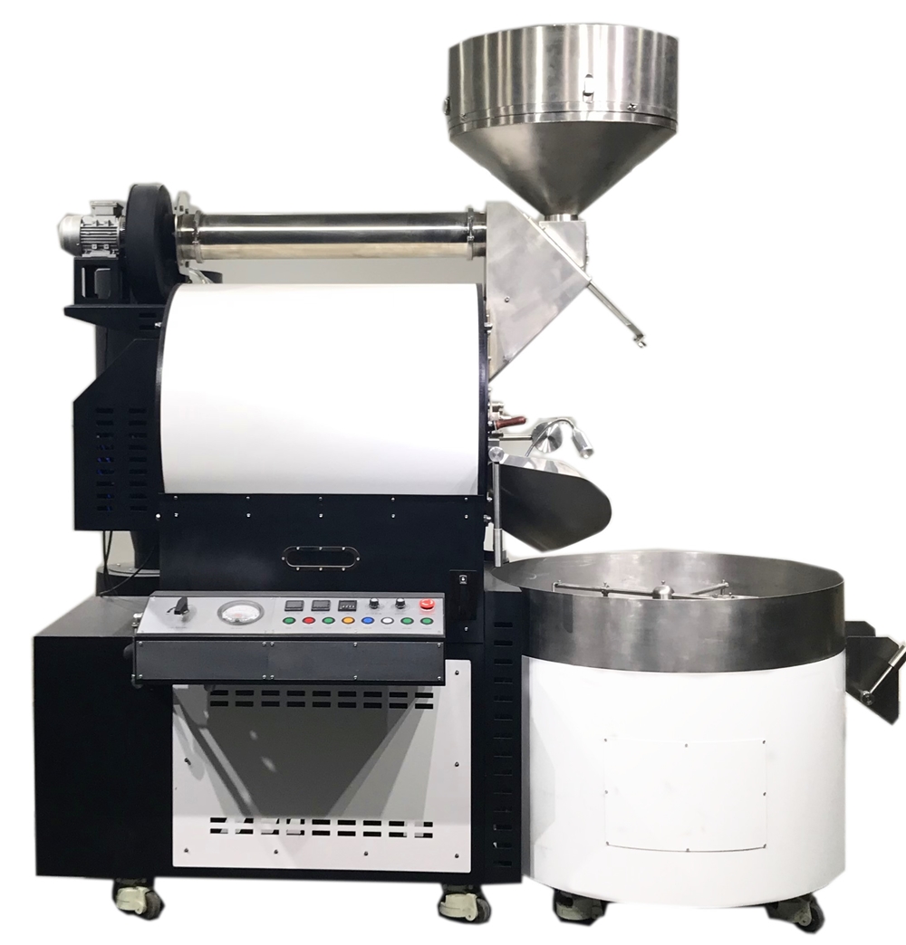 Industrial 6kg Coffee Roaster Machine 24kg/H Self Ignition With Adjustable Heat Controls