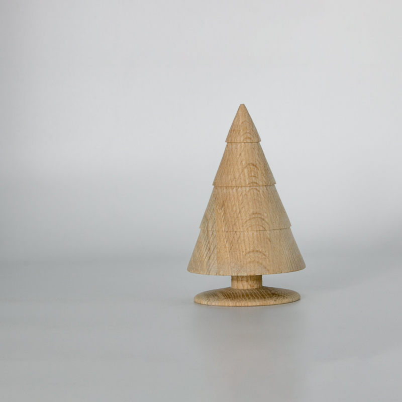 wooden Mini Christmas tree decoration for dinning room