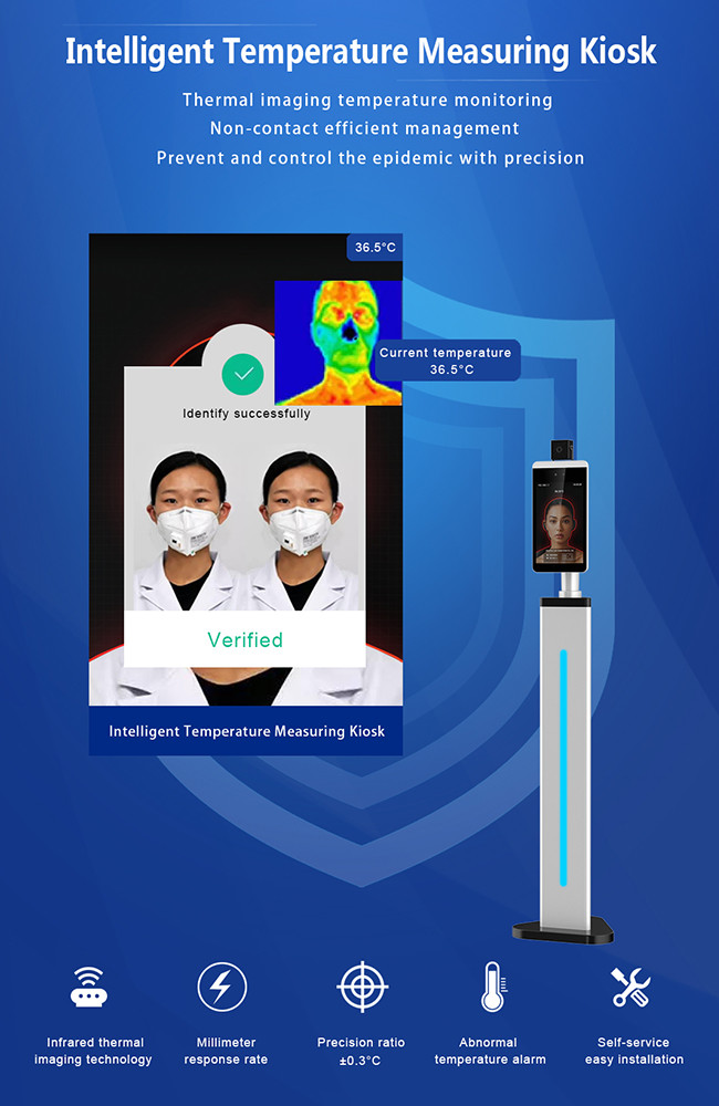 Body Medical No Touch Infrared Thermometer Face Recognition Temperature