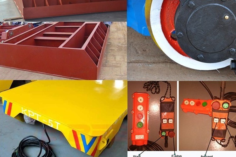 Copper Industrial Motor Drive Motorized Platform Trailer Cart For Transport