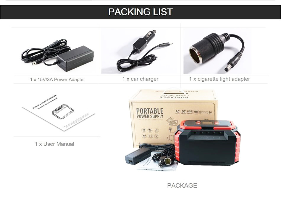 Home Mounting 200w Portable Solar Generator Powerstation 200 Watt OEM