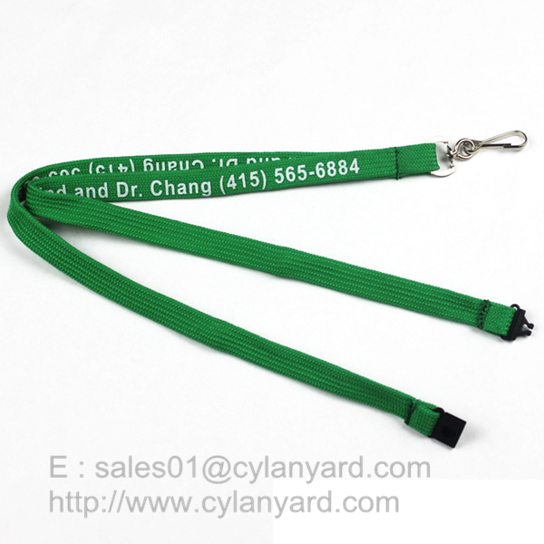 Inexpensive Tube lanyard with Swivel J hook