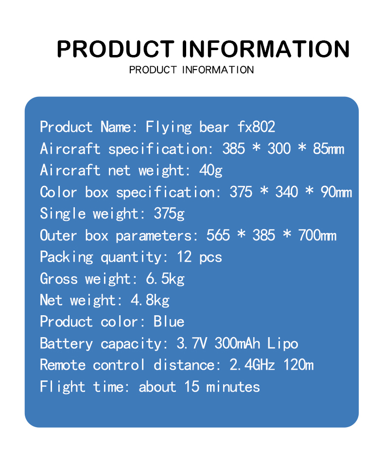 Foam Throwing Plane Airplane Toys Fx802 RC Eagle Glider Aircraft with Automatic Balance and Anti-collision Function