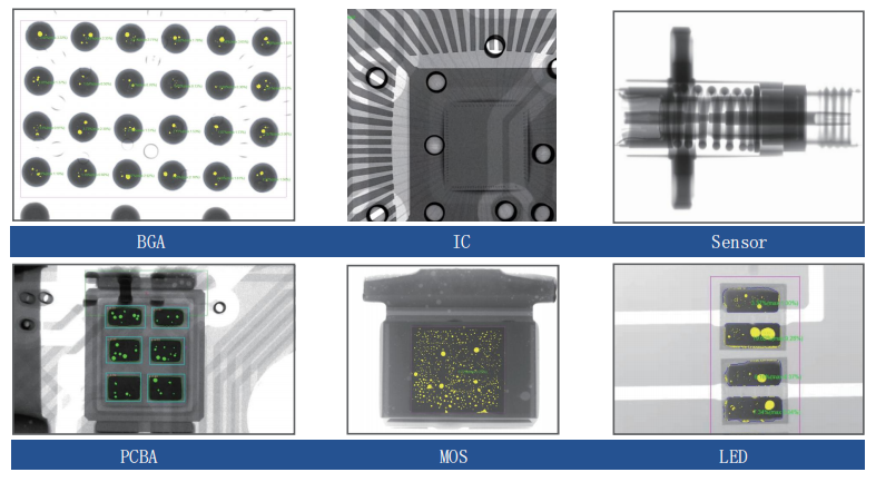 Sample inspection image from Unicomp AX8300 X-ray system