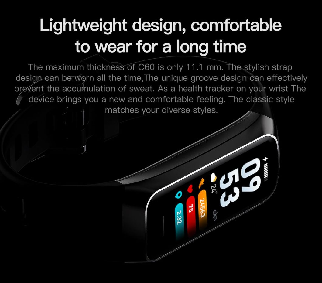 Reloj Inteligentes Zc60 Bracelet Bt Call Wireless Charging Smart Watch Zc60 M4 M6 Information Receiving Smart Watch Bracelet
