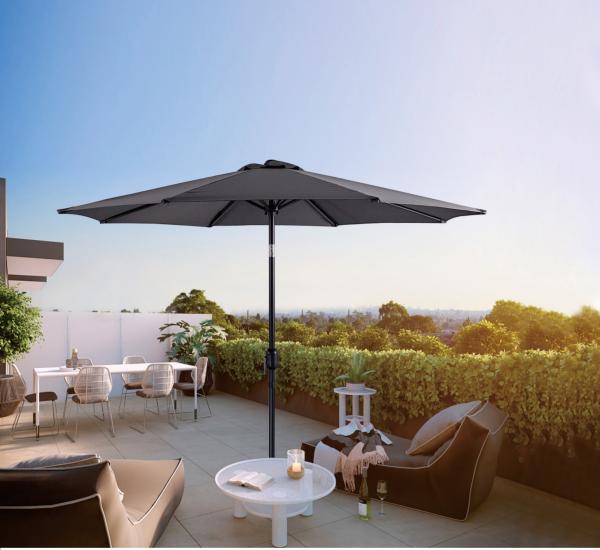 Large Cantilever Patio Umbrella Handle Offset Sunroof Garden UV Protection