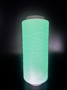  White Luminous Yarn Polyester Material With 8 Hours Glowing Time Manufactures