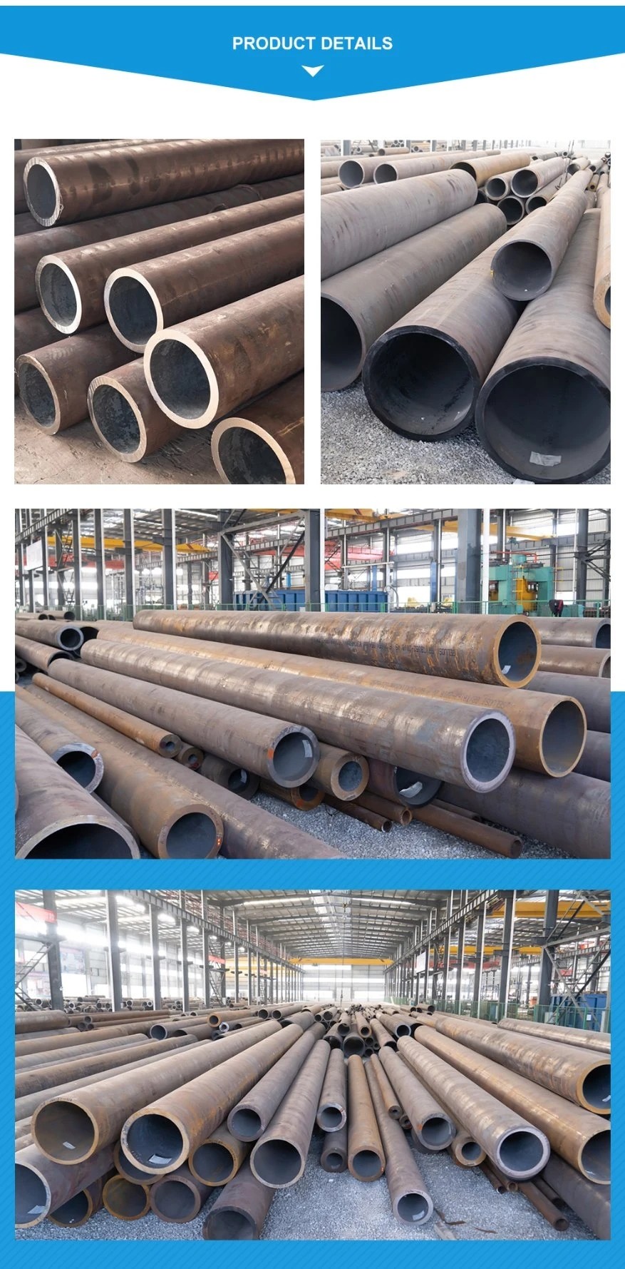 Non Alloy Seamless SS Pipe Hot Rolled Carbon Round ASTM A53