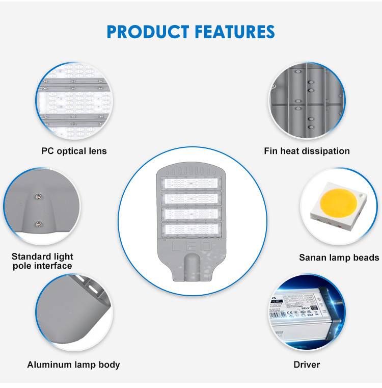 100W/150W/200W IP65 Waterproof And Durable Outdoor LED Street Light