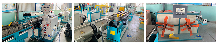 Single Screw Shisha Corrugated Pipe Plastic Extruder Machine 500KG
