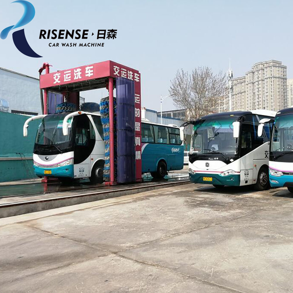 Rollover Bus Wash Station With High Pressure Water And Brush Cleaning