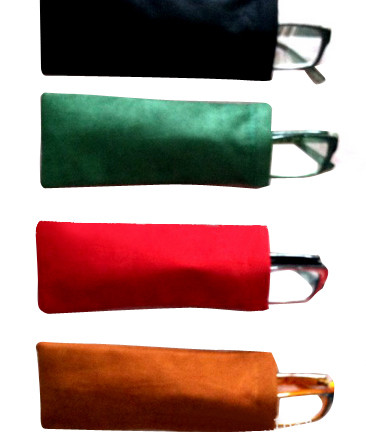 2024 hot soft sunglasses pouches bags from asia with metal spring clip closer