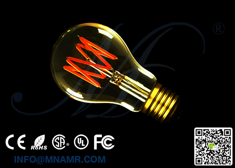Creative DIY Lighting in House or Yard Standard A19 LED Light Bulb 220v 230v 240v Dimming Warm White Color