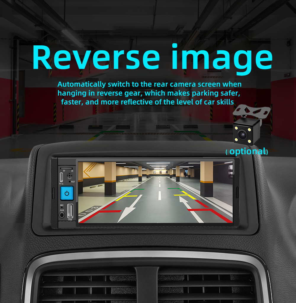 Video Player 6.86" Car Screen Player with Android Auto GPS Navigation and Radio Tuner