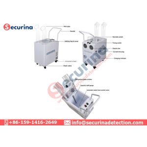 Stainless Steel Mobile Ultrasonic Atomization Disinfection Machine To Prevent