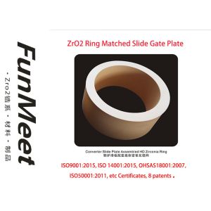 Ring Shape Zirconia Insert for Slide Gate Plate