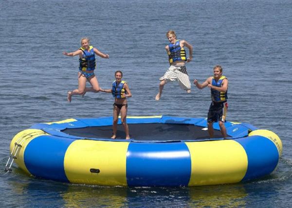 0.9mm Heavyduty Pvc Tarpaulin Inflatable Bouncer Water Sports , Inflatable Water