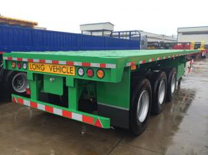 China multi axel trailer 40 tons capacity 20 foot flatbed trailer for sale  - CIMC VEHICLE on sale