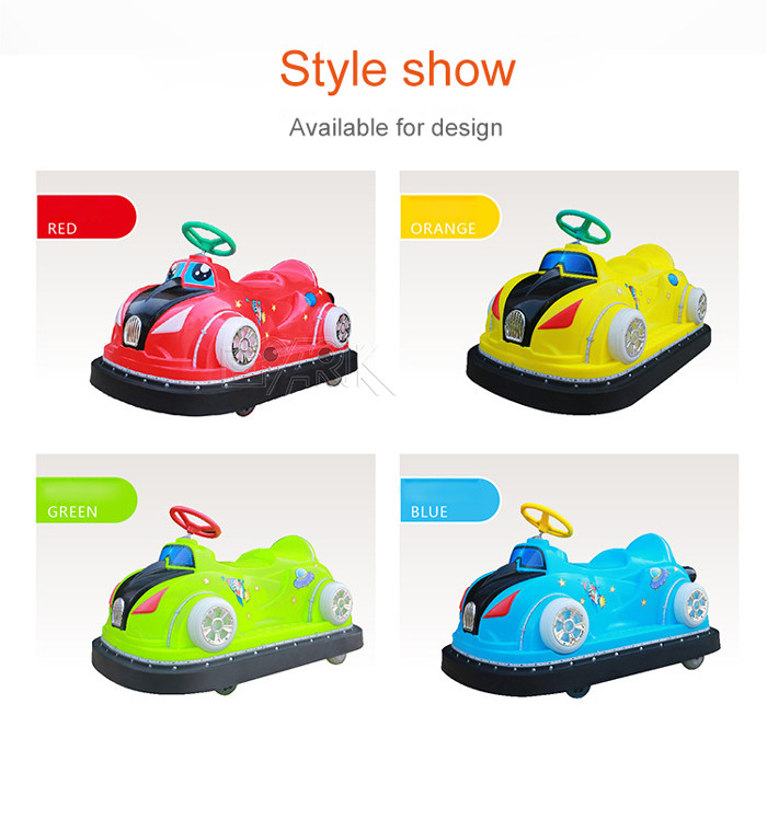 Indoor Amusement Park Games Kids Bumper Car Fixed Music